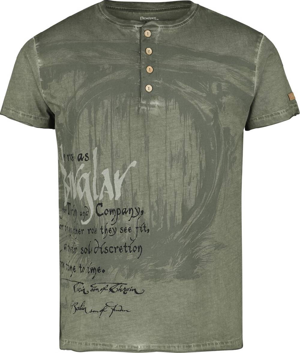 EMP "The Hobbit - Burglar" T-Shirt oliv von Der Herr der Ringe