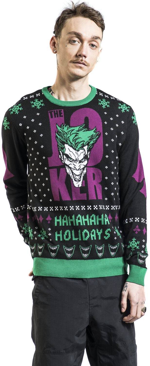 EMP "The Joker - Ha Ha Ha Ha Holidays" Weihnachtspullover Multicolor Von Batman