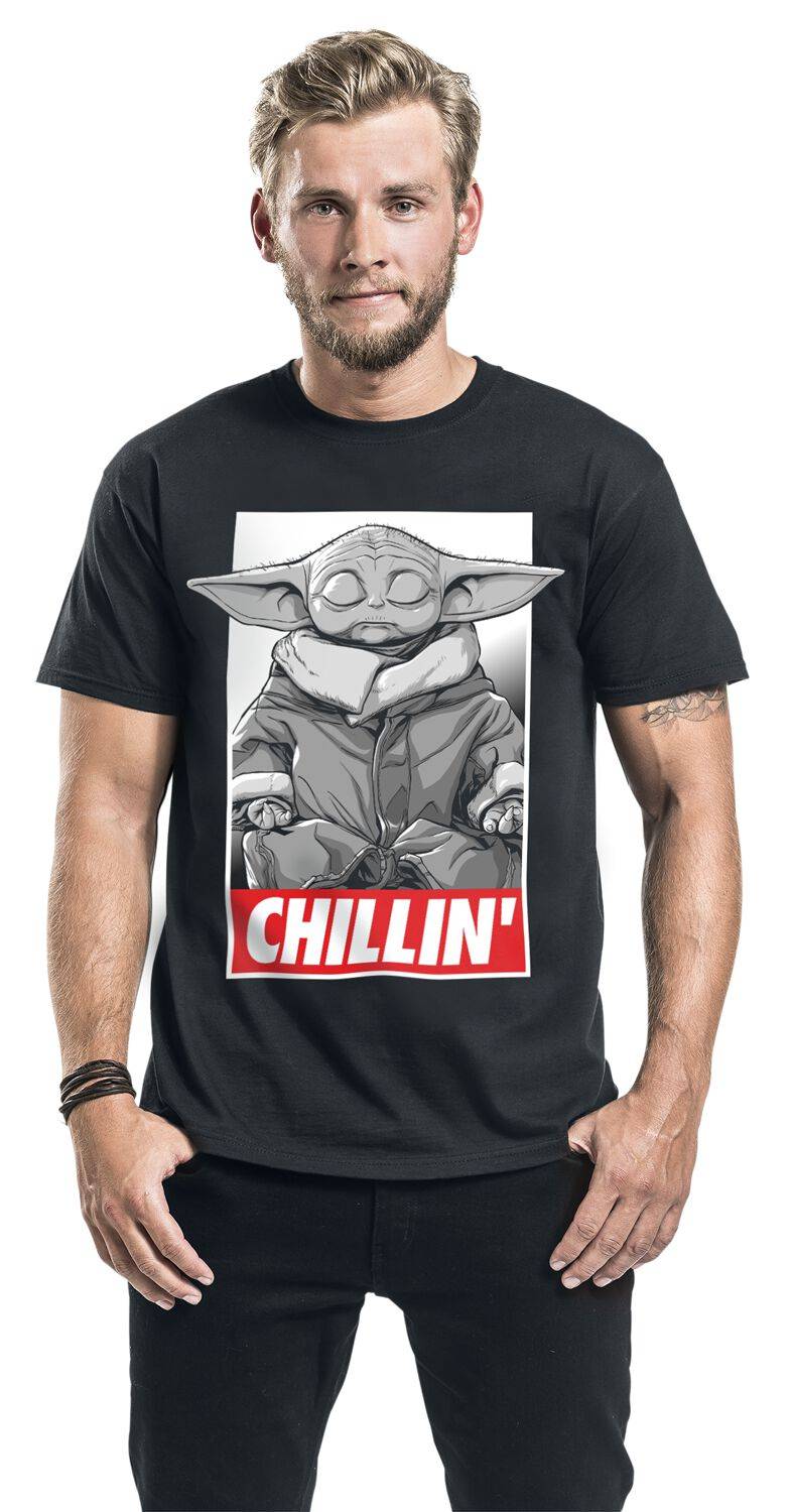EMP "The Mandalorian - Chillin" T-Shirt Schwarz Von Star Wars