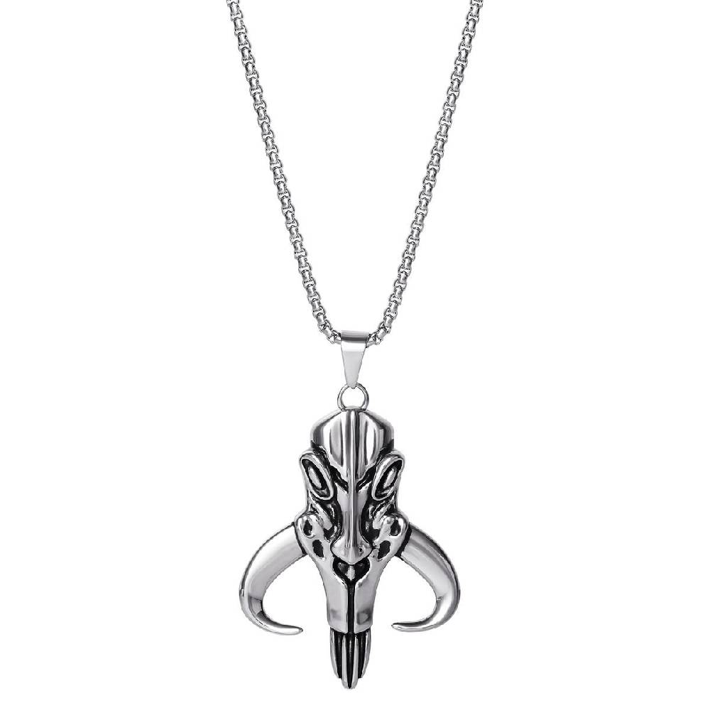 EMP "The Mandalorian - Mythosaur Skull" Halskette silberfarben von Star Wars