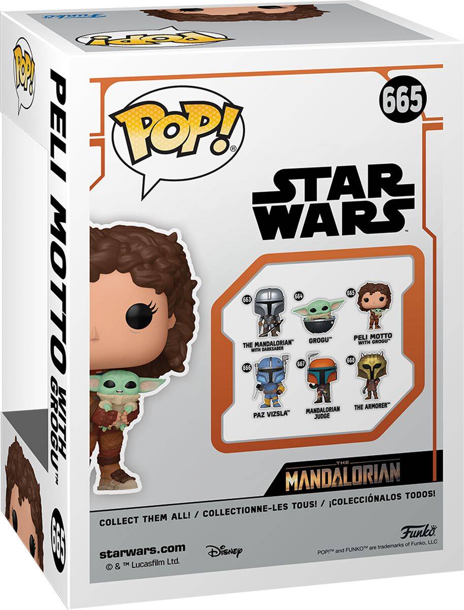 EMP "The Mandalorian - Peli Motto With Grogu Vinyl Figur 665" Funko Pop! Von Star Wars