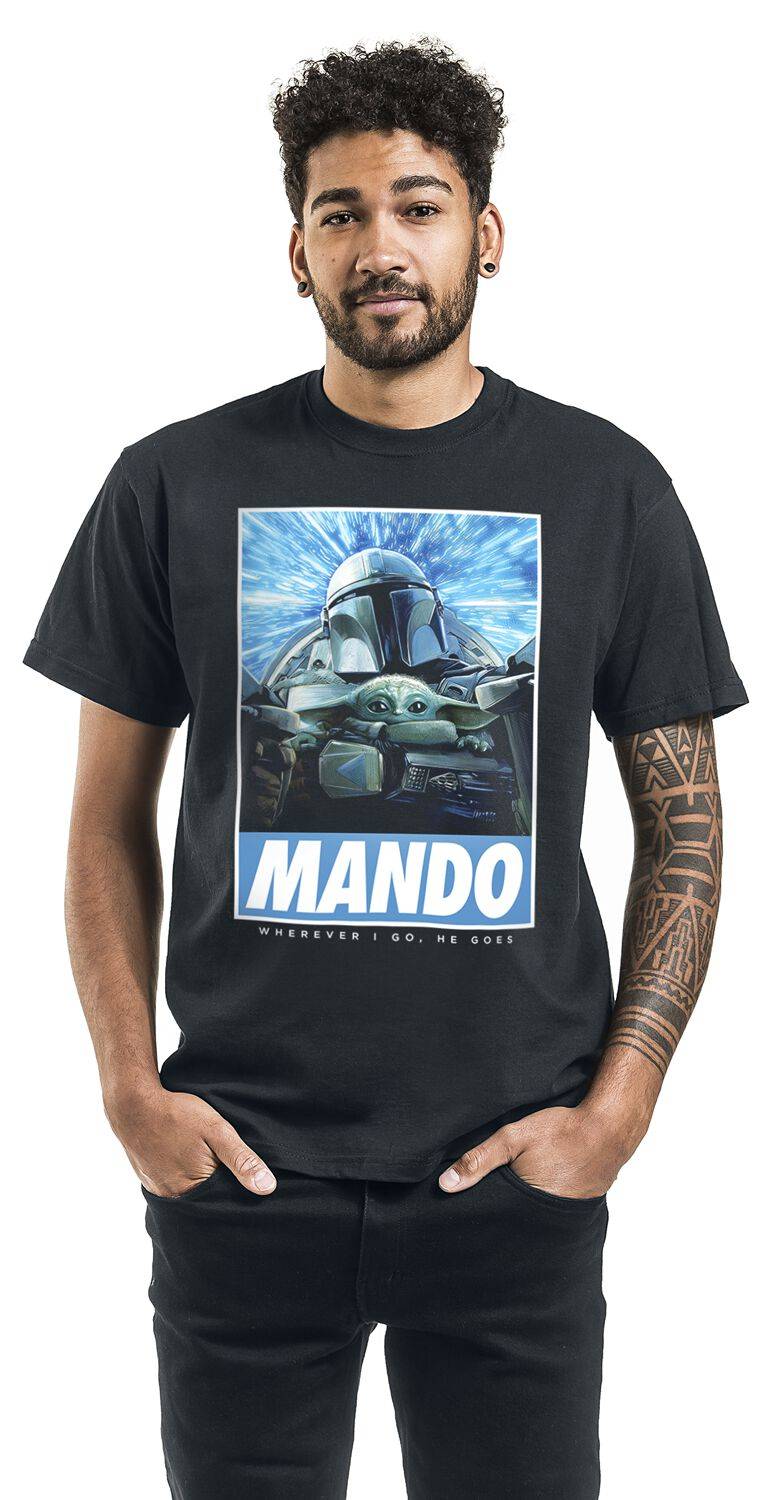 EMP "The Mandalorian - Season 3 - Wherever I Go" T-Shirt Schwarz Von Star Wars