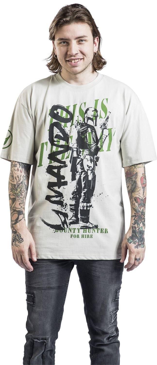 EMP "The Mandalorian - This Is The Way" T-Shirt Grau Von Star Wars