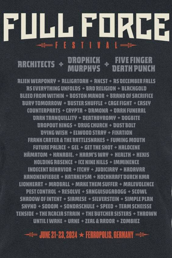 EMP "The Most Metal Place On Earth" T-Shirt Schwarz Von Full Force 2024