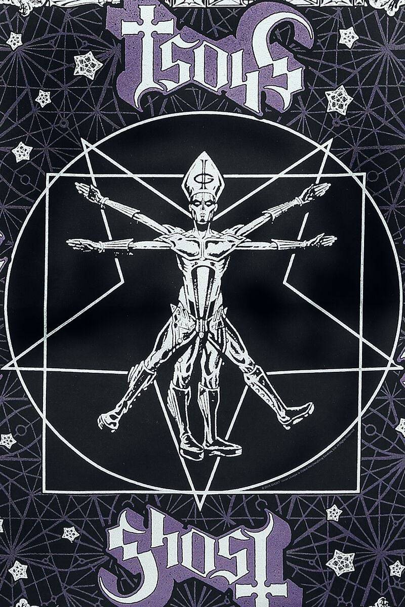 EMP "The Vitruvian Ghost - Bandana" Tuch Multicolor Von Ghost