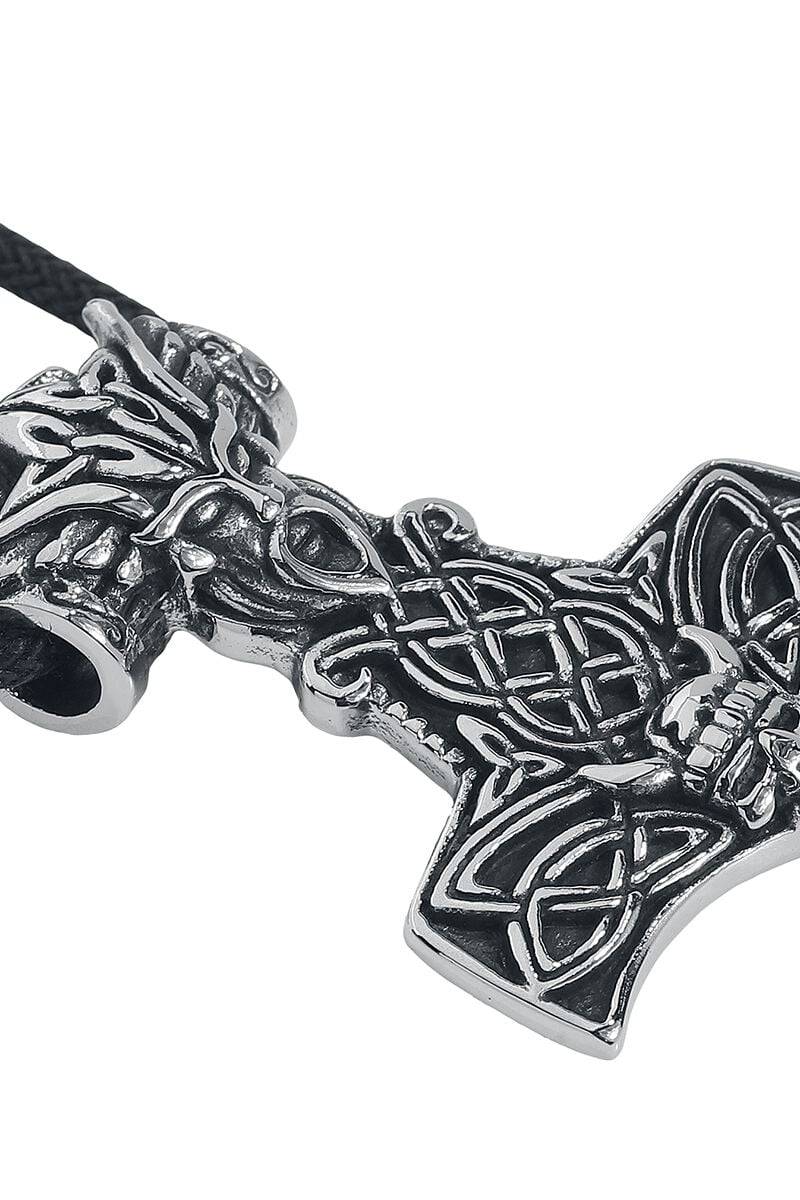 EMP "Thor's Hammer" Halskette Silberfarben Von EtNox Hard And Heavy