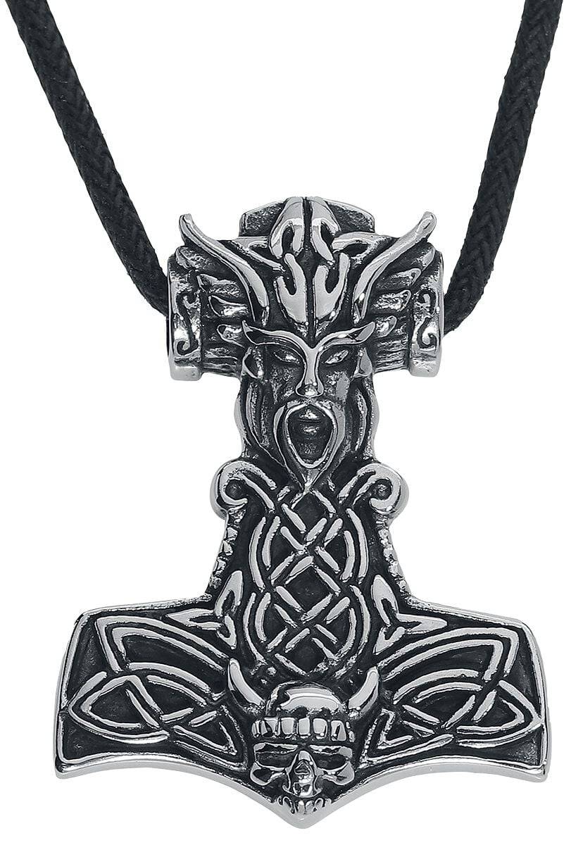 EMP "Thor's Hammer" Halskette silberfarben von etNox hard and heavy