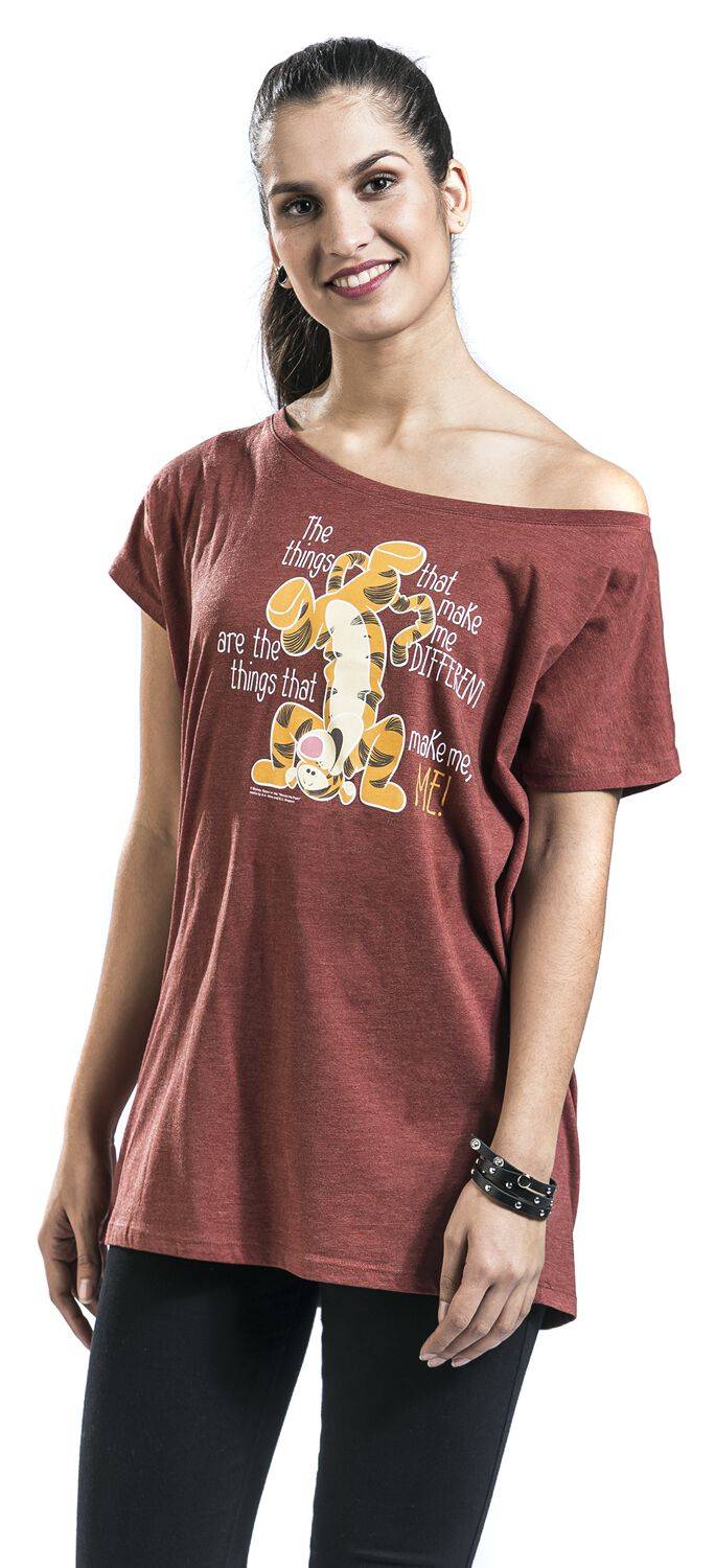 EMP "Tigger - Different" T-Shirt Rot Meliert Von Winnie The Pooh