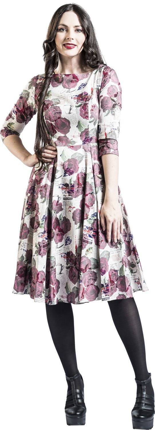 EMP "Tilly Tea Party Swing Dress" Mittellanges Kleid Multicolor Von H&R London