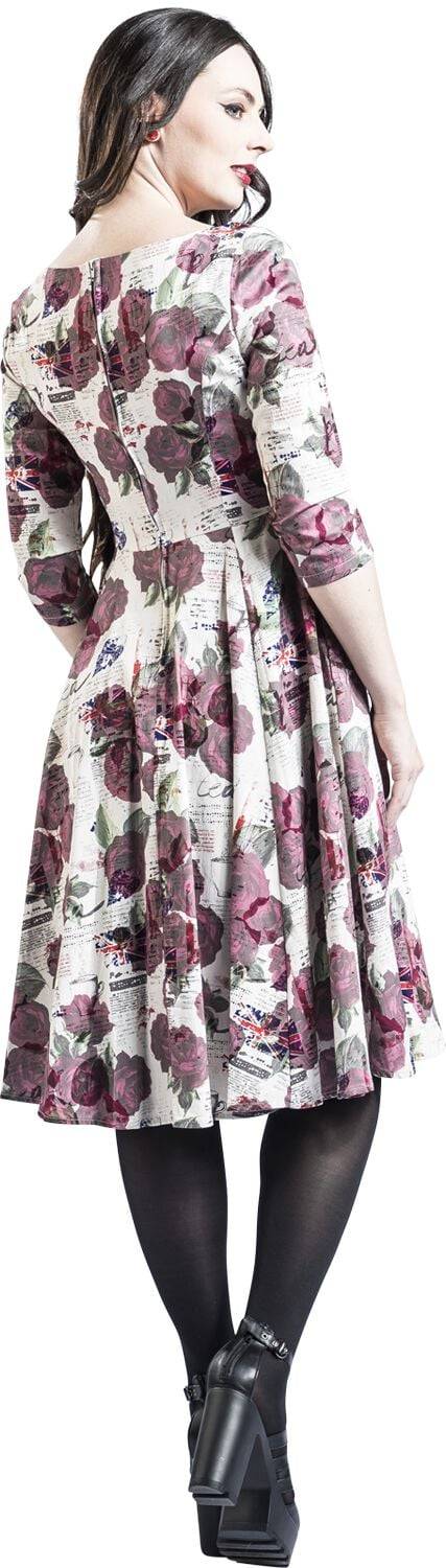EMP "Tilly Tea Party Swing Dress" Mittellanges Kleid Multicolor Von H&R London