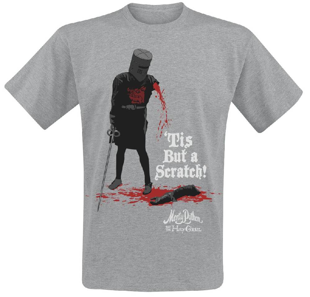 EMP "Tis But A Scratch" T-Shirt grau von Monty Python