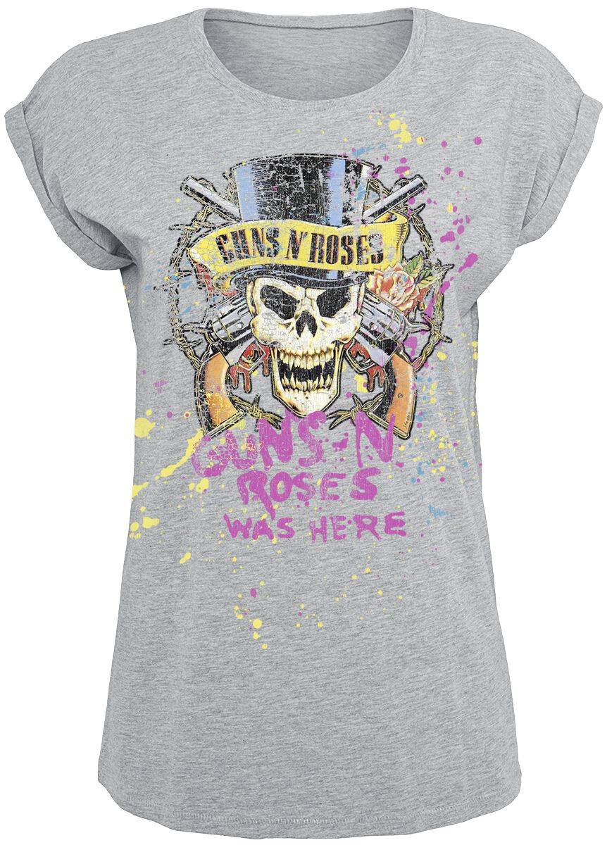 EMP "Top Hat Splatter" T-Shirt grau meliert von Guns N' Roses