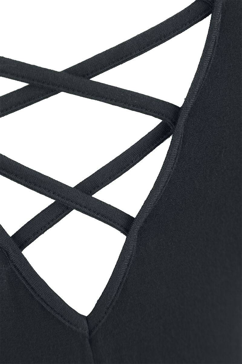 EMP "Top Lace Back" Kurzes Kleid Schwarz Von Black Premium By EMP