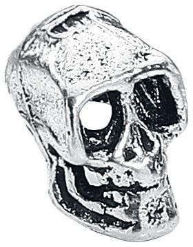 EMP "Totenkopf" Ohrstecker-Set Silberfarben Von EtNox