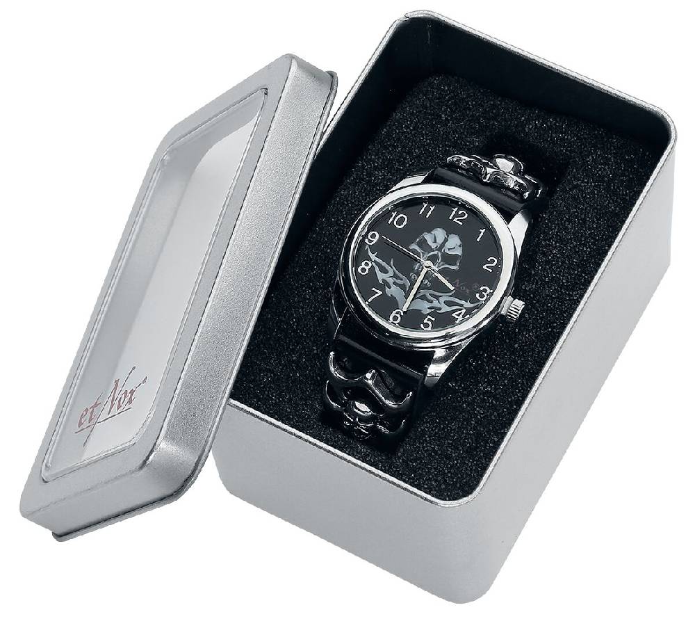 EMP "Tribal Skull" Armbanduhren Schwarz Von EtNox Time