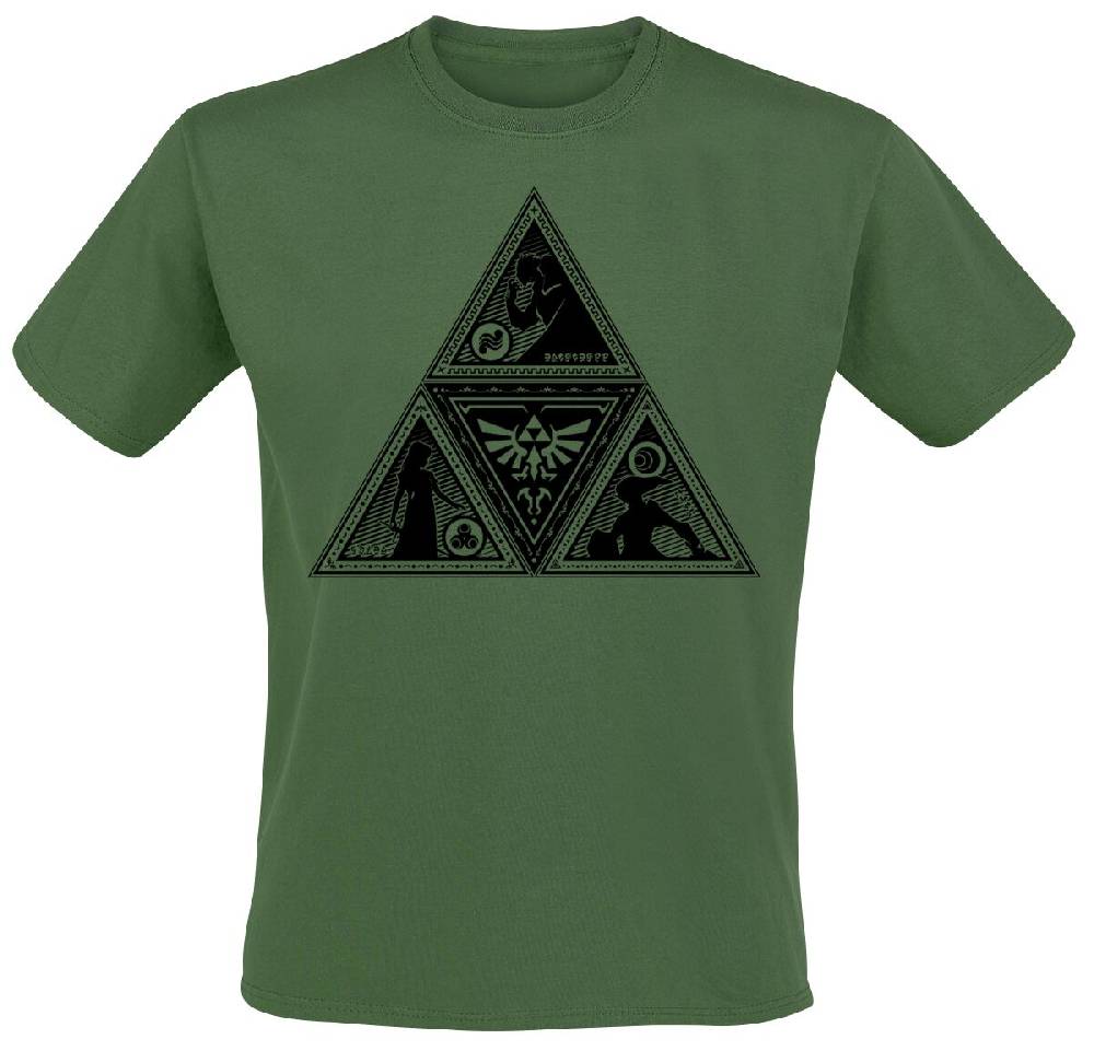 EMP "Triforce" T-Shirt dunkelgrün von The Legend Of Zelda