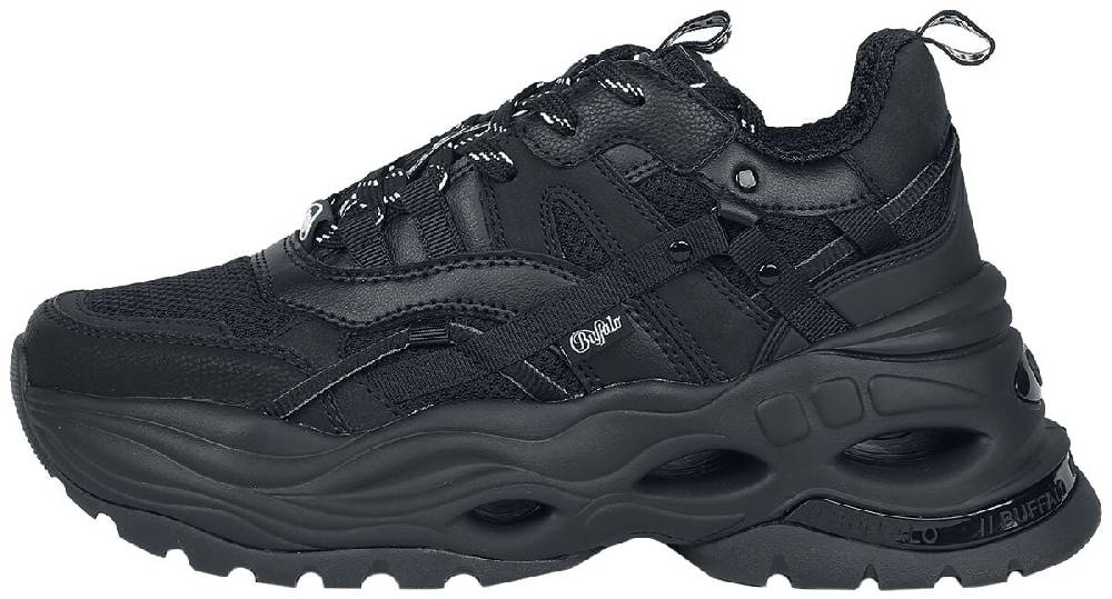EMP "Triplet Hollow Vegan Nappa" Sneaker Schwarz Von Buffalo