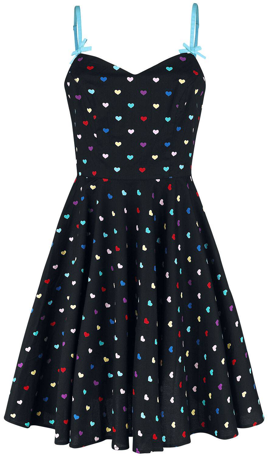 EMP "True Love Mid Dress" Mittellanges Kleid schwarz von Hell Bunny