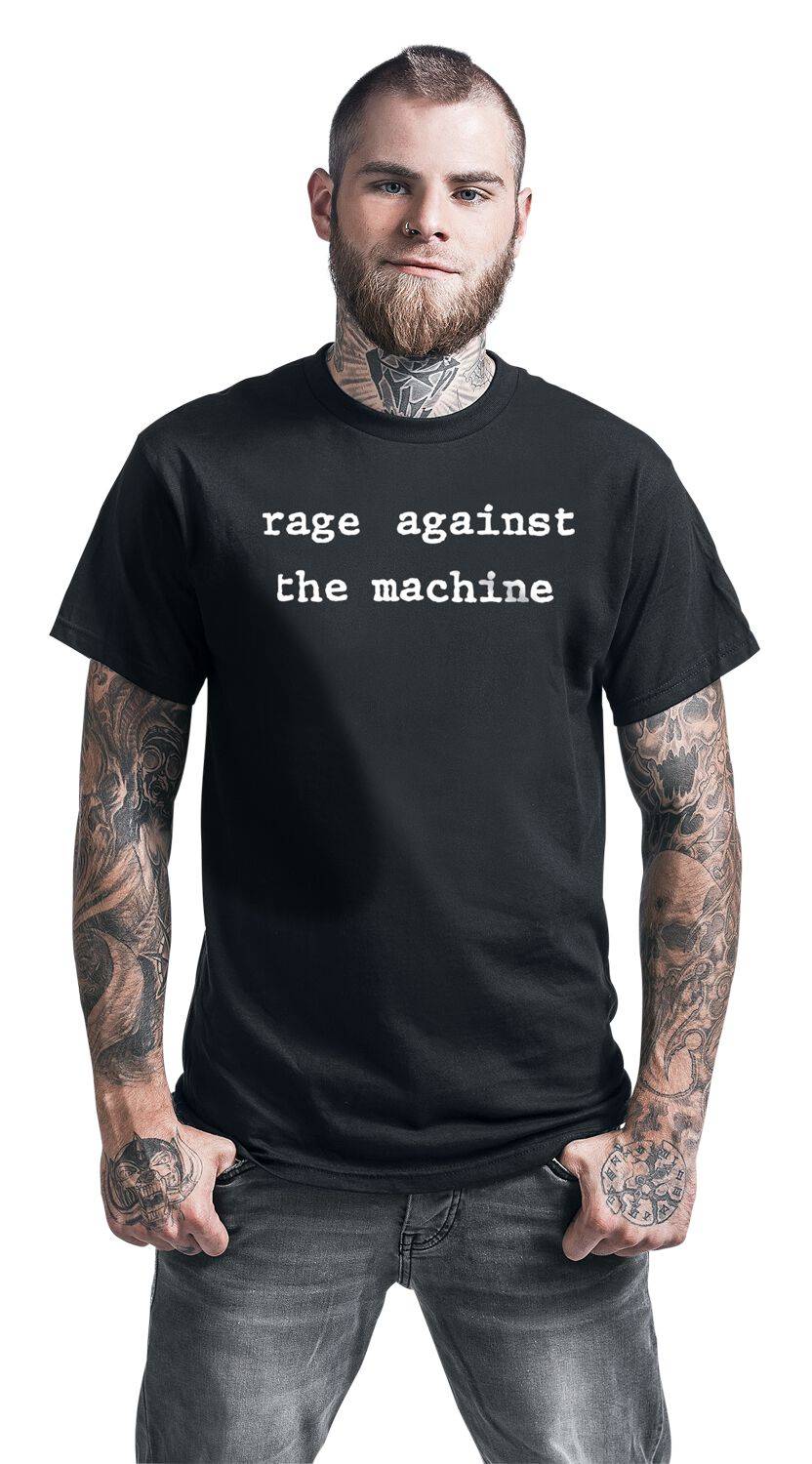 EMP "Typewriter Molotov" T-Shirt Schwarz Von Rage Against The Machine