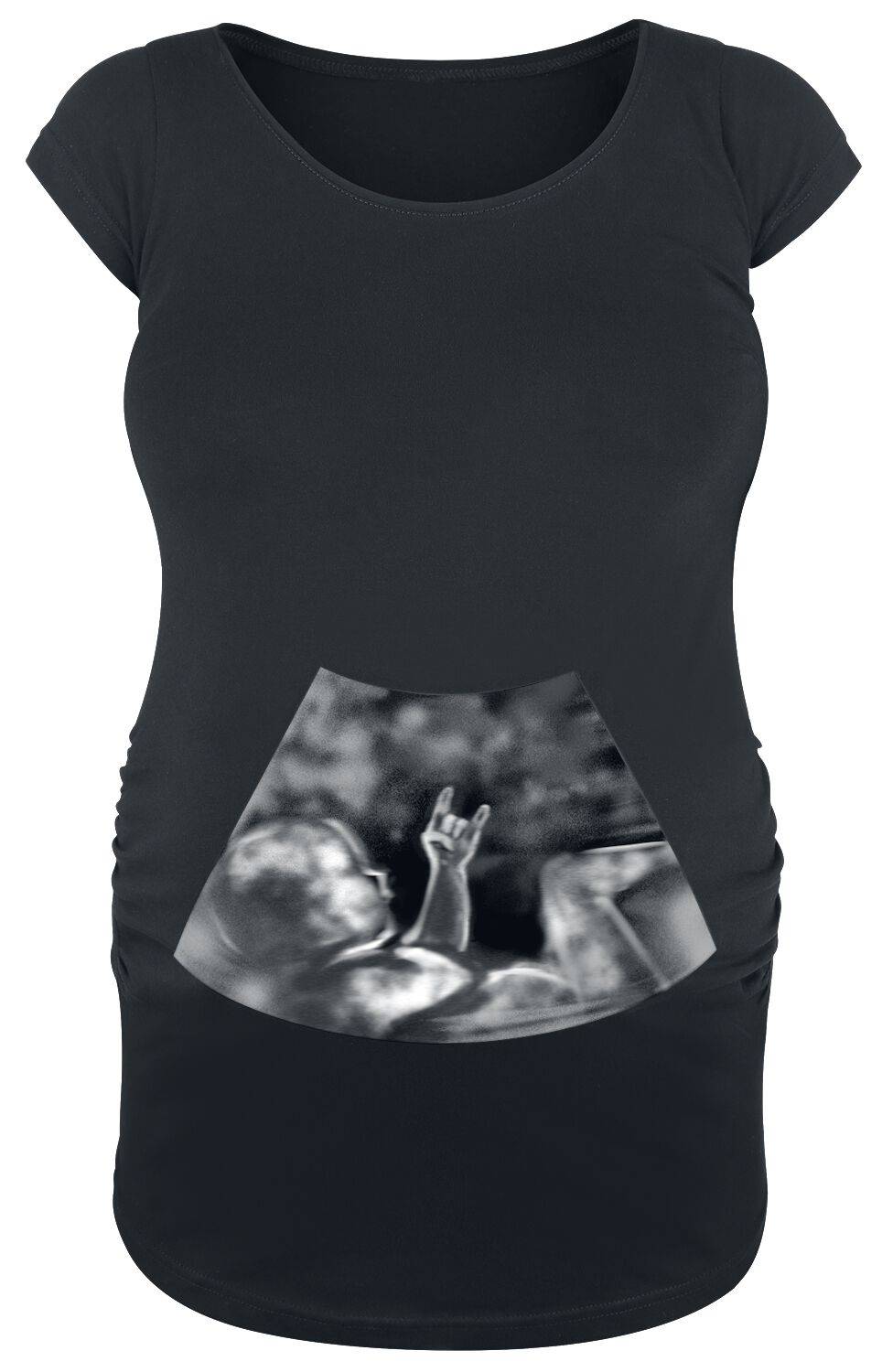 EMP "Ultraschall Metal Hand Baby" T-Shirt schwarz von Umstandsmode