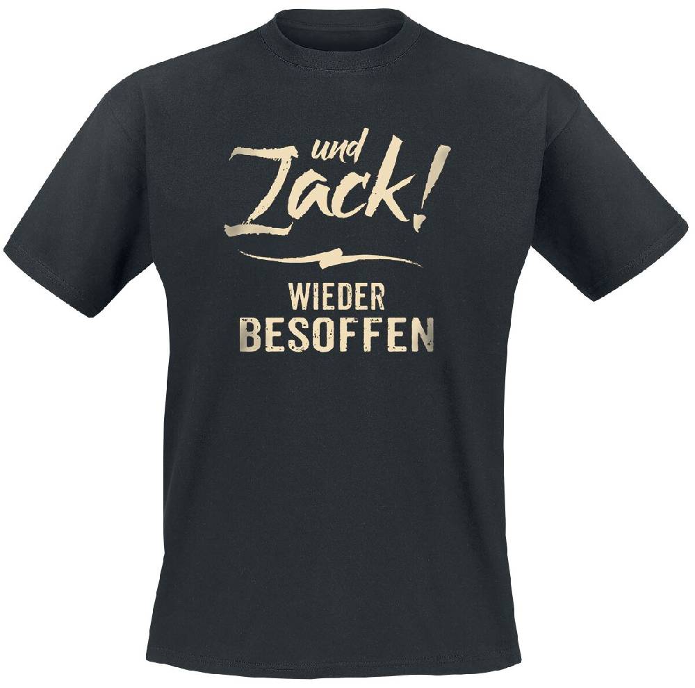 EMP "Und Zack - wieder besoffen" T-Shirt schwarz von Alkohol & Party