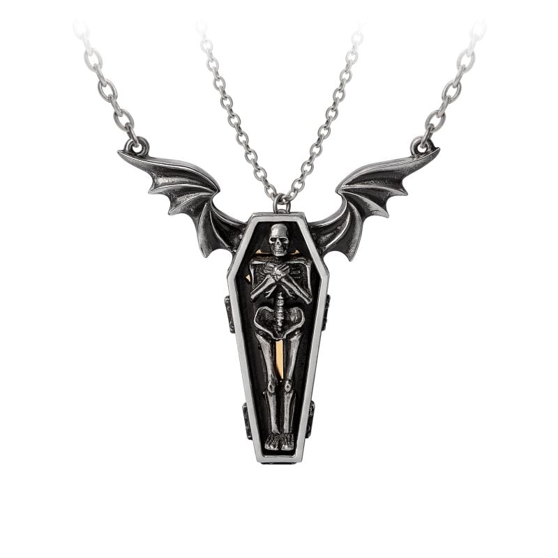 EMP "Undying Homage" Halskette schwarz/silberfarben von Alchemy Gothic
