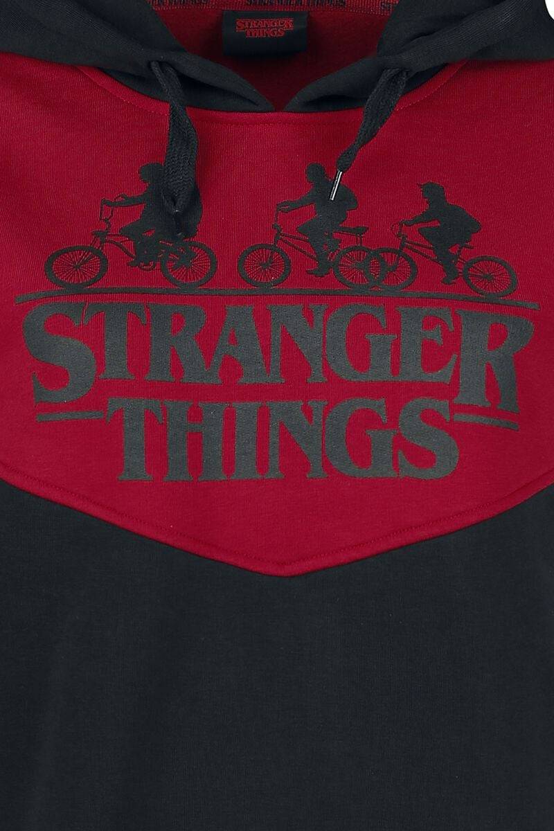 EMP "Upside Down" Kapuzenpullover Rot/schwarz Von Stranger Things