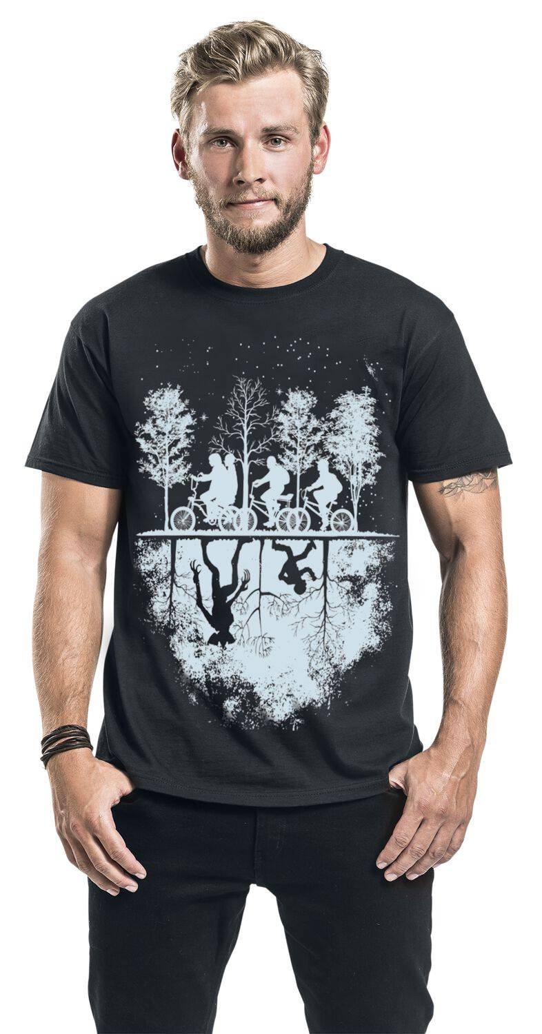 EMP "Upside Down" T-Shirt Schwarz Von Stranger Things