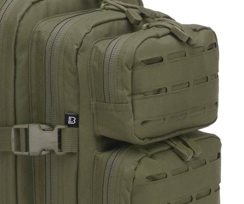 EMP "US Cooper Lasercut Medium Backpack Olive" Rucksack Oliv Von Brandit