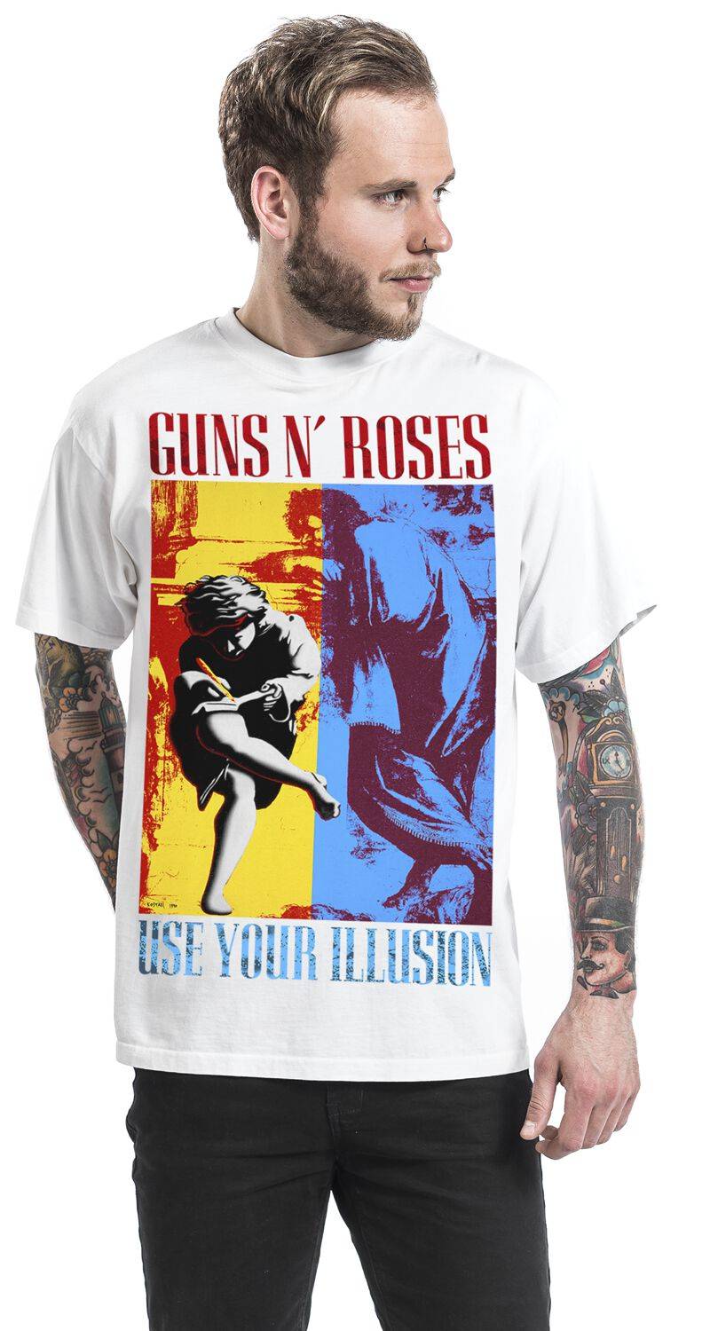 EMP "Use Your Illusion" T-Shirt Weiß Von Guns N' Roses