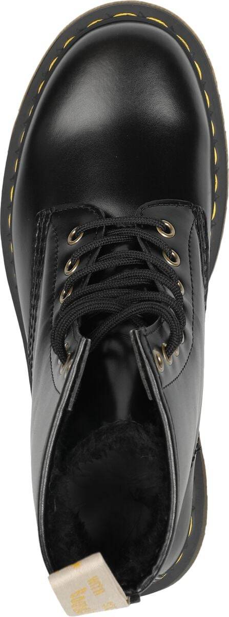 EMP "Vegan 1460 - Black Norfolk Flat" Boot Schwarz Von Dr. Martens