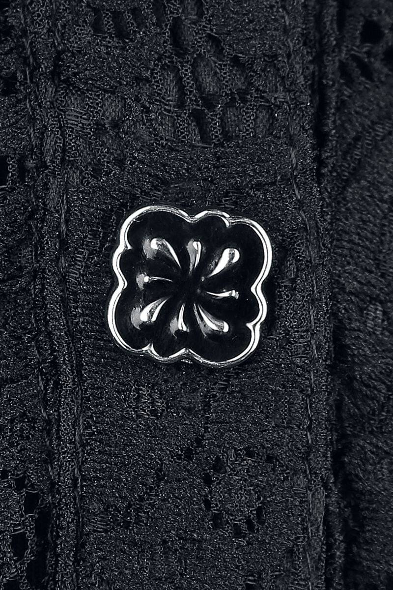 EMP "Velvet And Lace" Kurzes Kleid Schwarz Von Banned Alternative