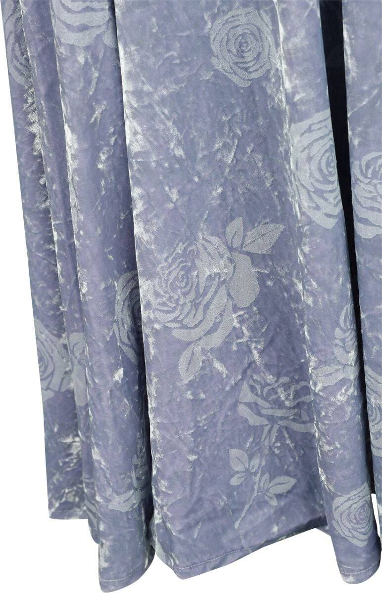 EMP "Velvet Grace Fit & Flare Dress" Mittellanges Kleid Grau Von Banned Retro