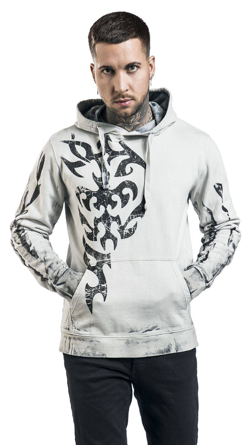 EMP "Verve Tattoo" Kapuzenpullover Grau Von Outer Vision