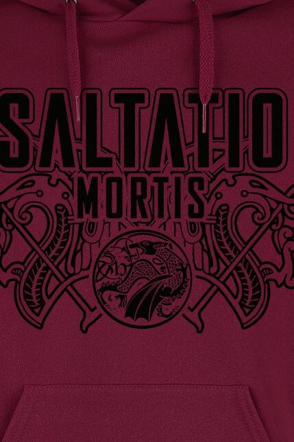 EMP "Viking Logo" Kapuzenpullover Rot Von Saltatio Mortis