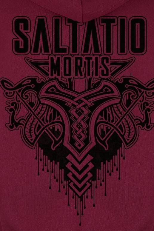 EMP "Viking Logo" Kapuzenpullover Rot Von Saltatio Mortis