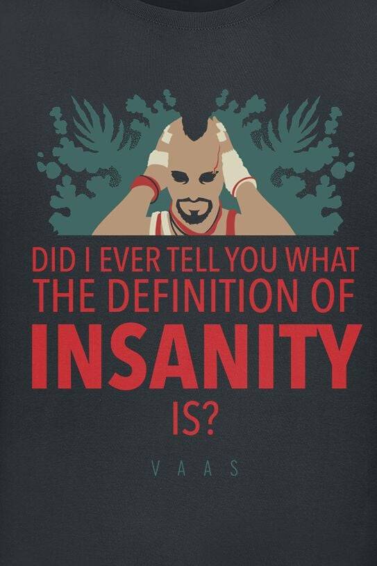EMP "Villains - Vaas - Insanity" T-Shirt Schwarz Von Far Cry