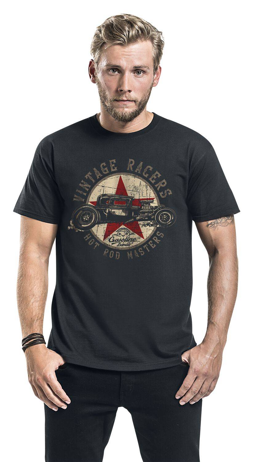 EMP "Vintage Racers" T-Shirt Schwarz Von Gasoline Bandit