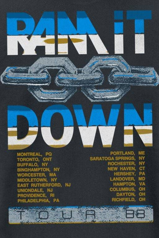 EMP "Vintage Ram It Down Tour Dates" T-Shirt Schwarz Von Judas Priest