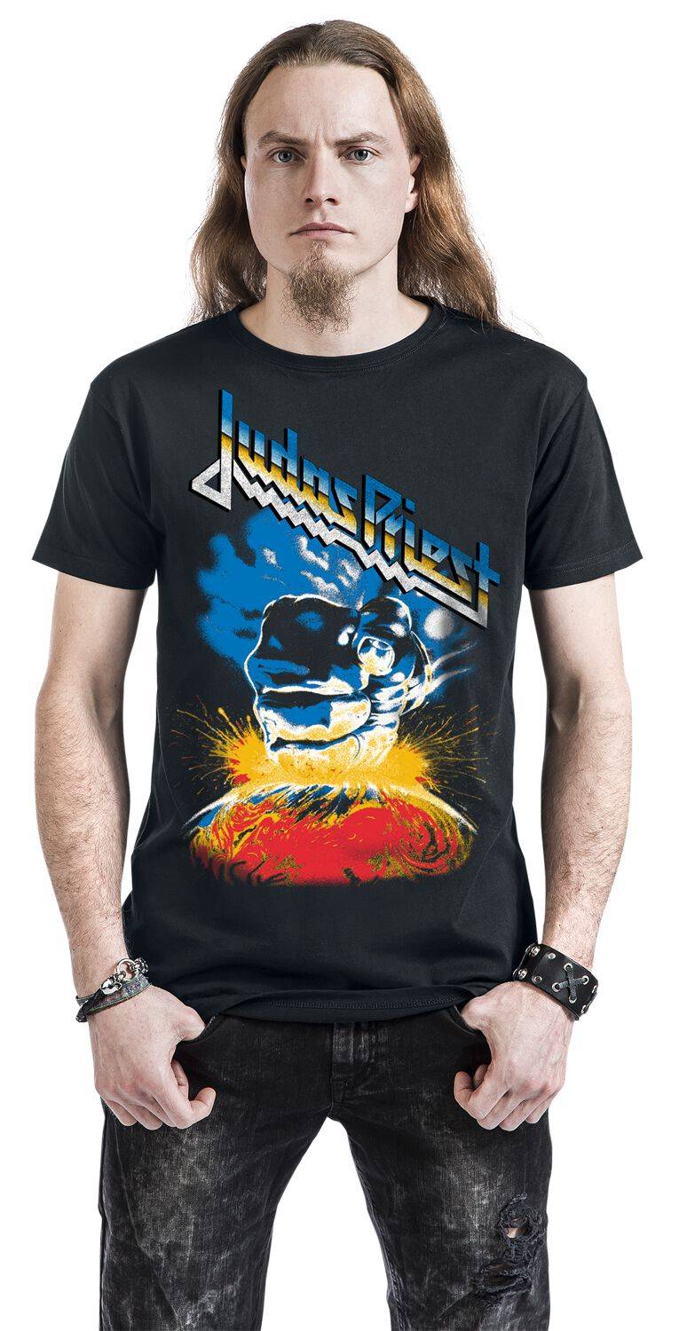EMP "Vintage Ram It Down Tour Dates" T-Shirt Schwarz Von Judas Priest