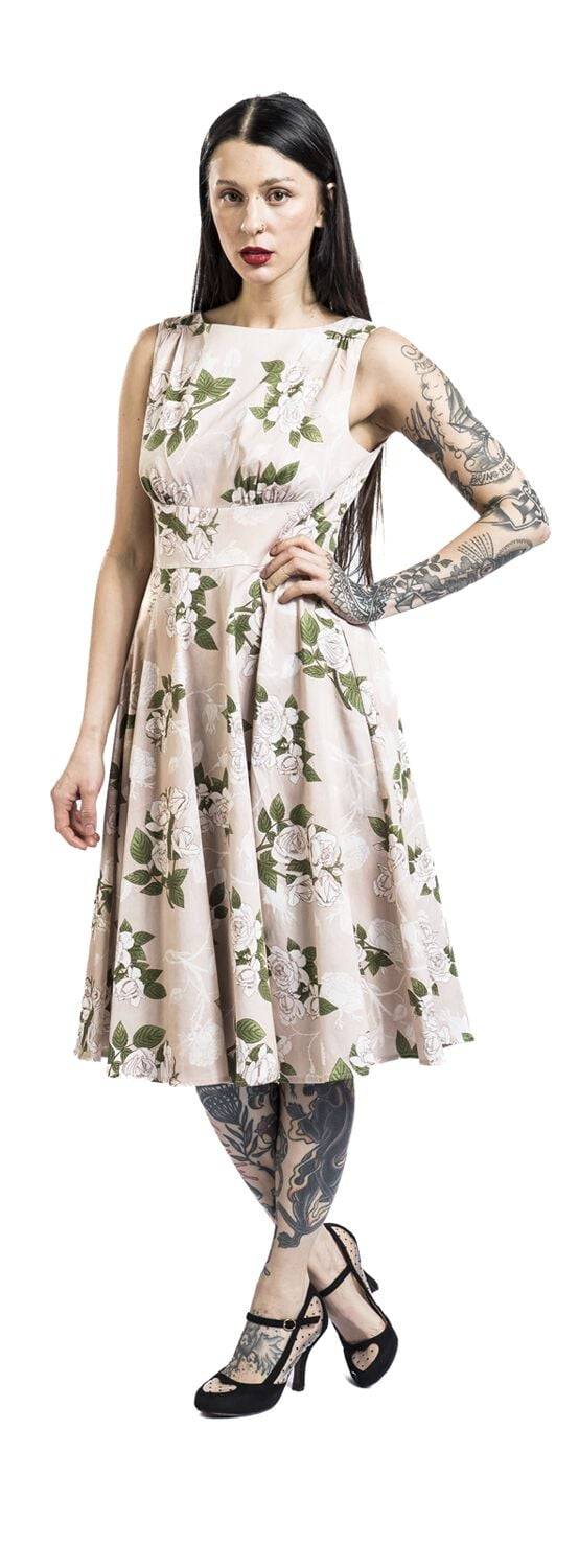 EMP "Viola Floral Swing Dress" Mittellanges Kleid Multicolor Von H&R London