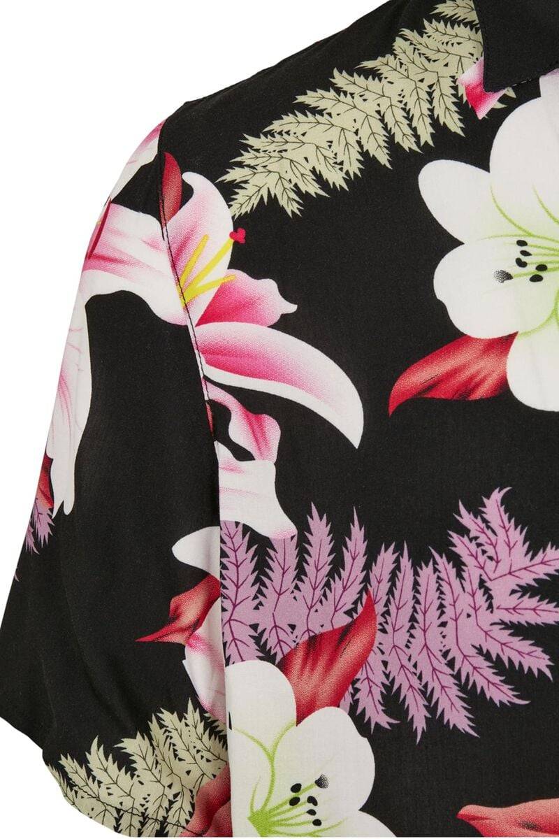 EMP "Viscose AOP Resort Shirt" Kurzarmhemd Multicolor Von Urban Classics