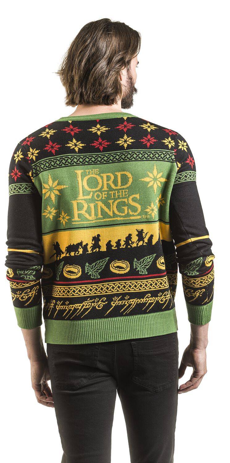 EMP "Walk Into Mordor" Weihnachtspullover Multicolor Von Der Herr Der Ringe