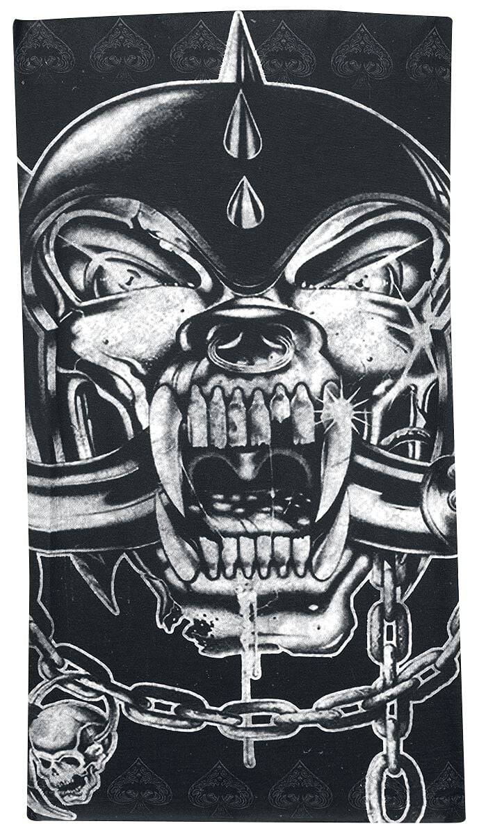 EMP "Warpig Tube Scarf" Schlauchschal Schwarz/grau Von Motörhead