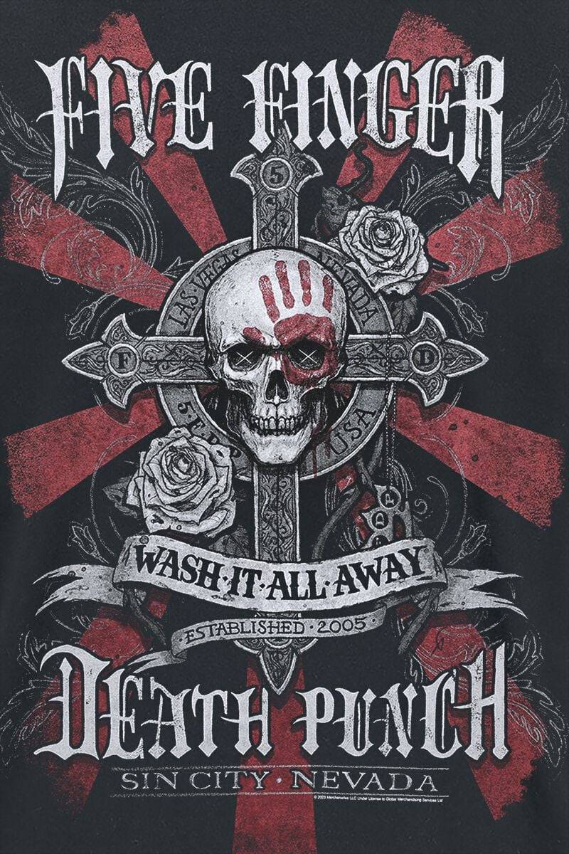 EMP "WashIt Away" T-Shirt Schwarz Von Five Finger Death Punch