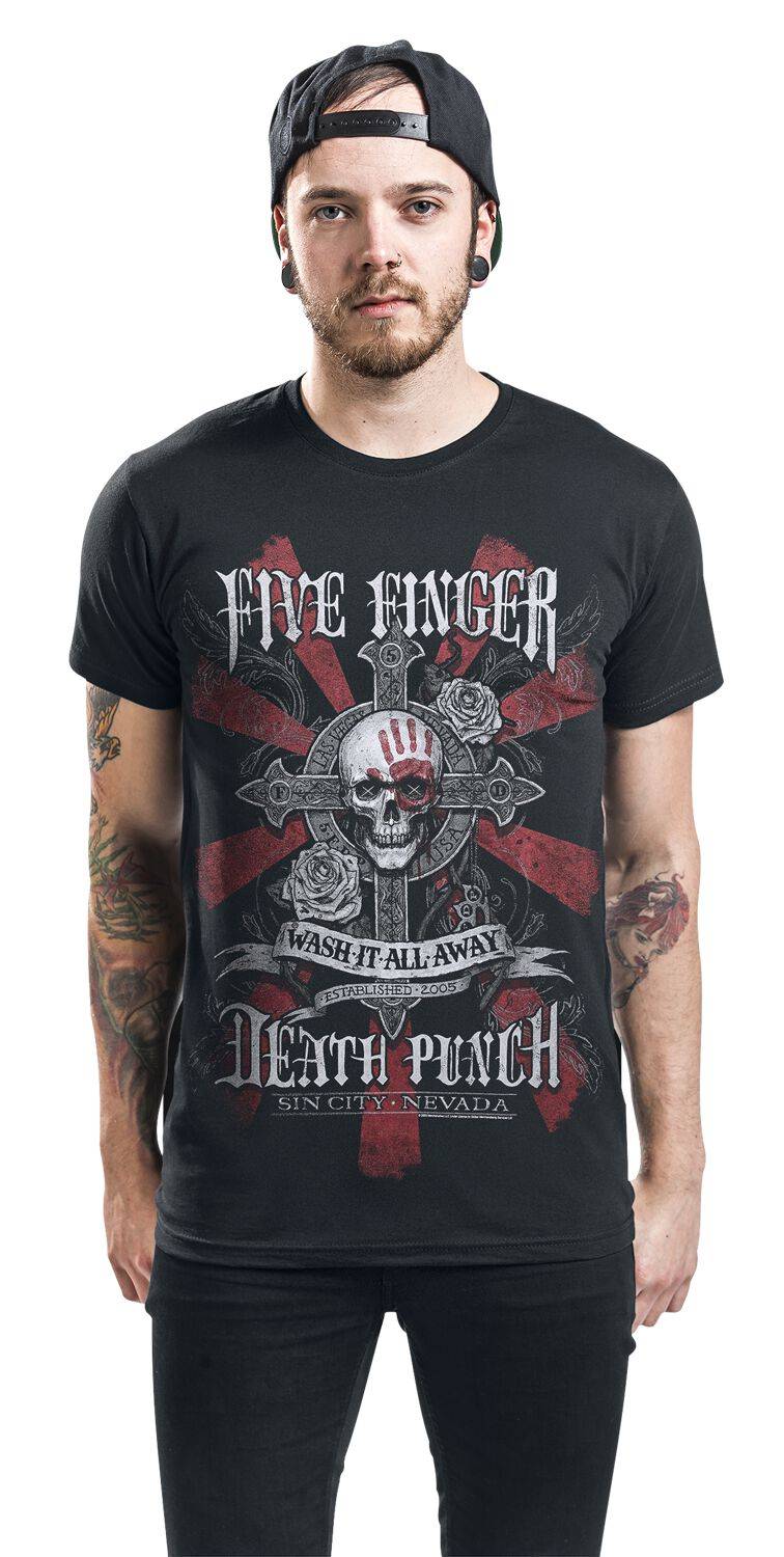 EMP "WashIt Away" T-Shirt Schwarz Von Five Finger Death Punch