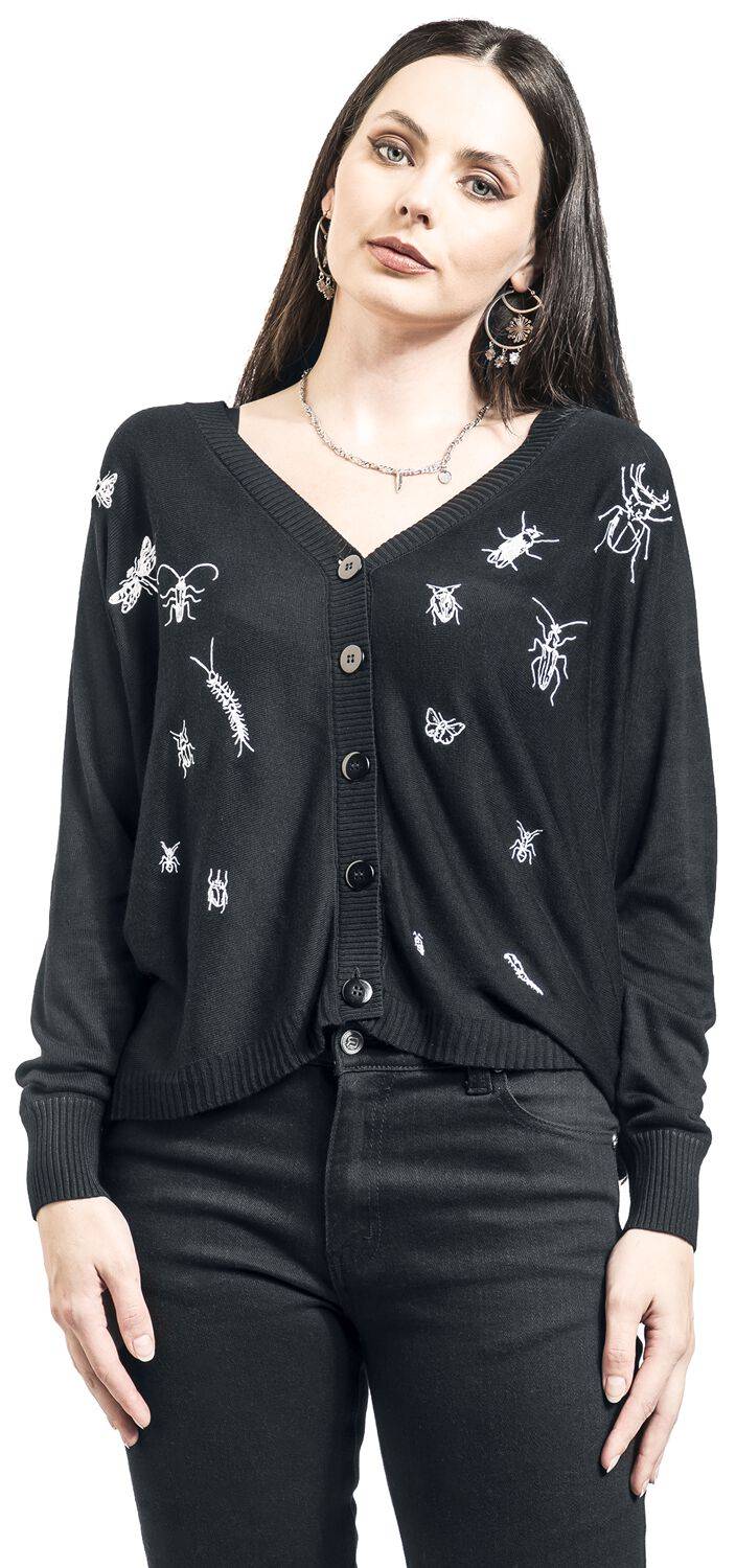 EMP "Way Out Cardigan" Cardigan Schwarz/weiß Von Jawbreaker