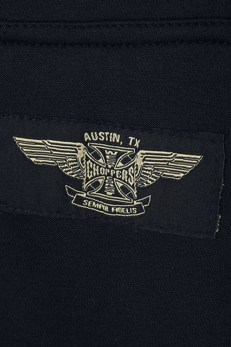 EMP "WCC OG ATX Sleeveless Zip Hoodie" Weste Schwarz Von West Coast Choppers