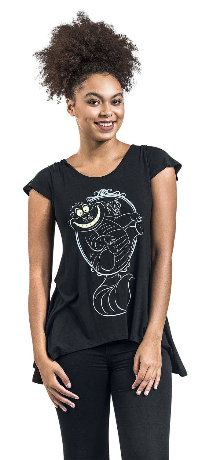 EMP "We're All Mad Here" T-Shirt Schwarz Von Alice Im Wunderland