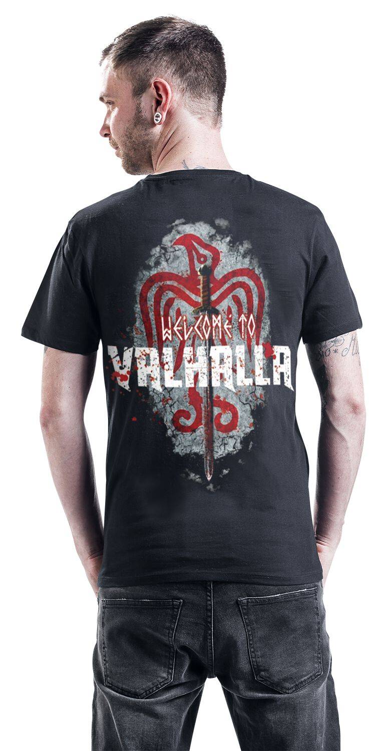 EMP "Welcome To Valhalla" T-Shirt Schwarz Von Vikings